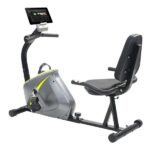 vidaXL Liggande motionscykel magnetisk drift och pulsmätning vänster sida