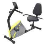 vidaXL Liggande motionscykel magnetisk drift och pulsmätning vänster sida annan vinkel